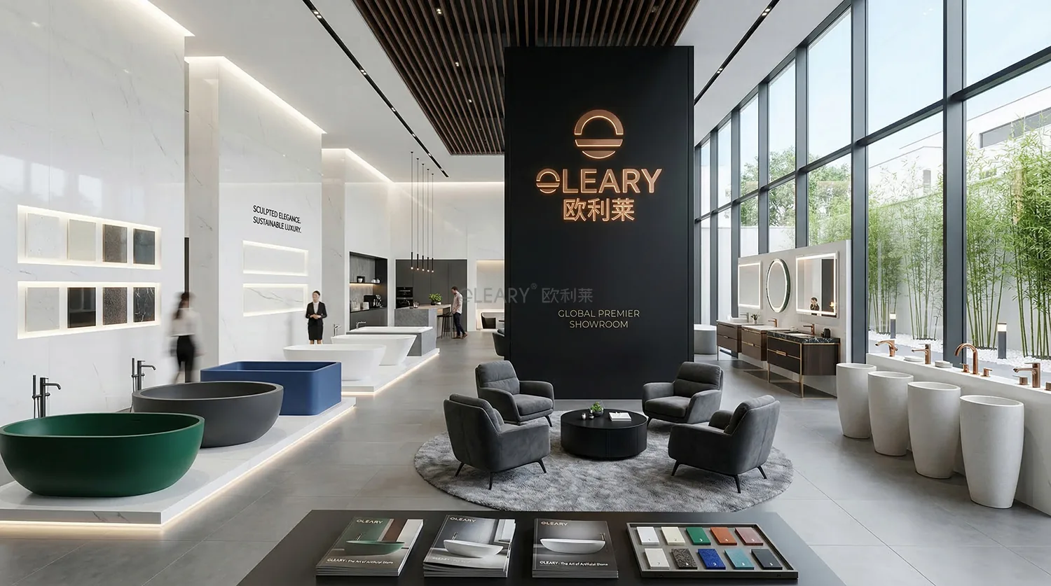 工程定制卫浴产品——定制台盆与酒店浴缸整体方案